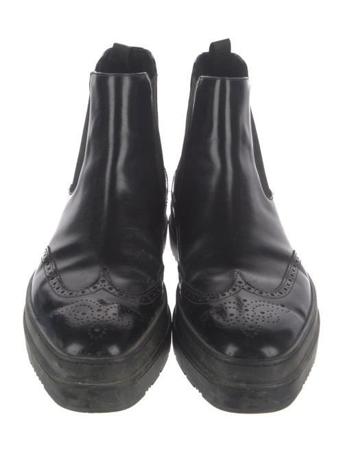 Prada Leather Chelsea Boots