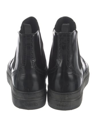 Prada Leather Chelsea Boots