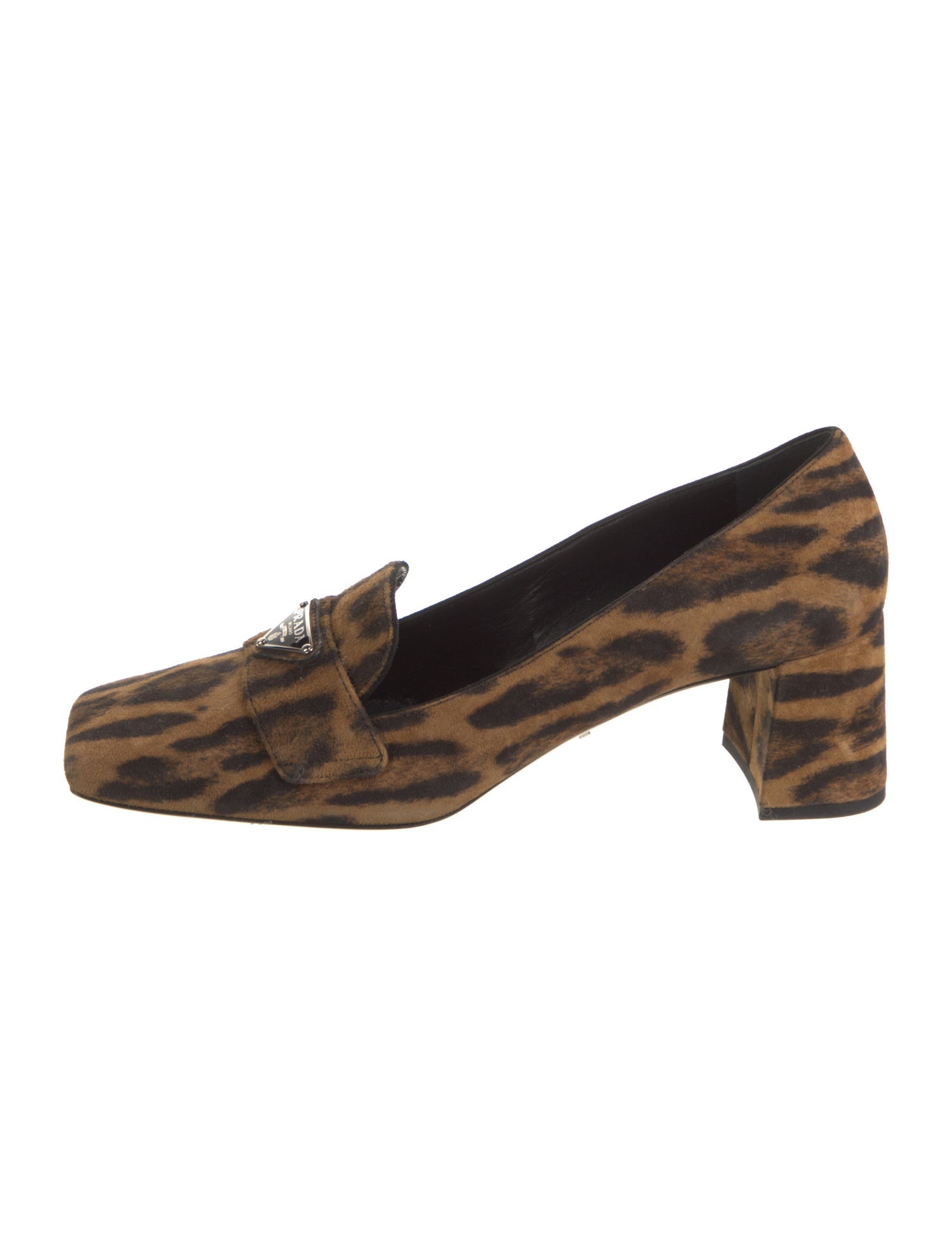 Prada Suede Animal Print Pumps