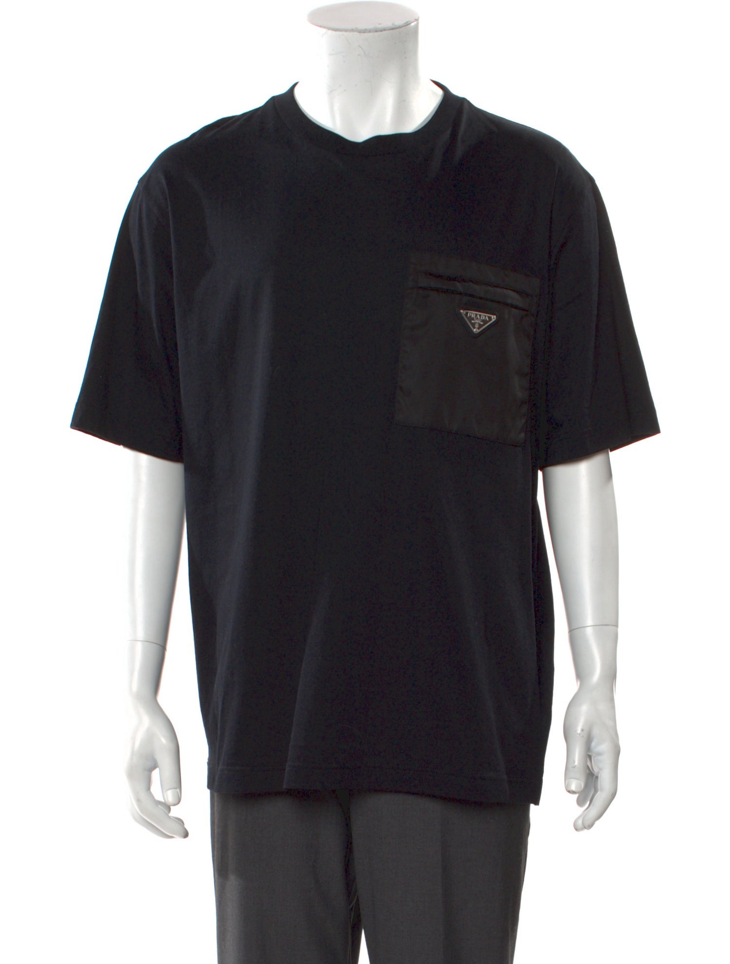 Prada 2020 Enameled Metal Triangle T-Shirt w/ Tags