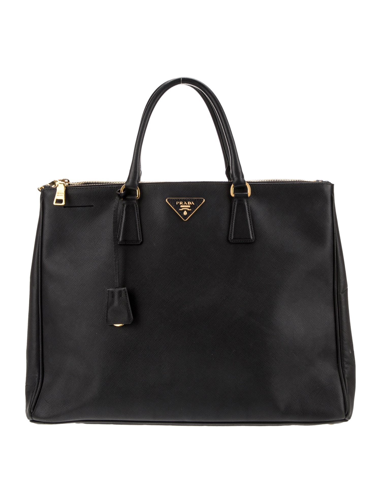 Prada Saffiano Leather Galleria Double Zip Large