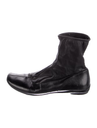 Prada Leather Lace-Up Boots