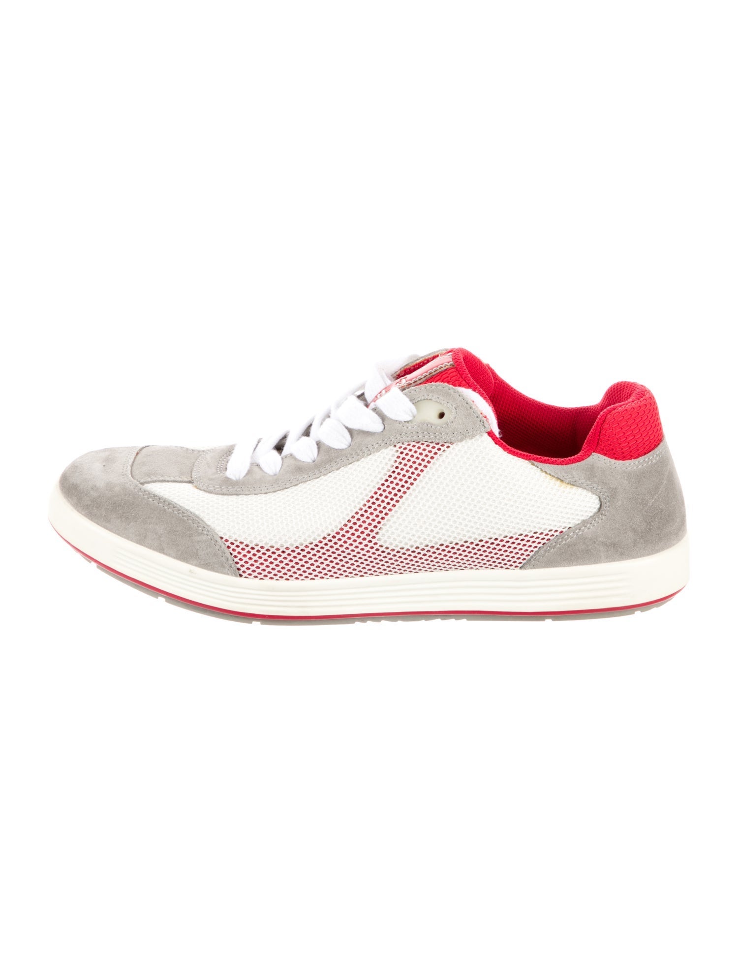 Prada Mesh Accents Athletic Sneakers