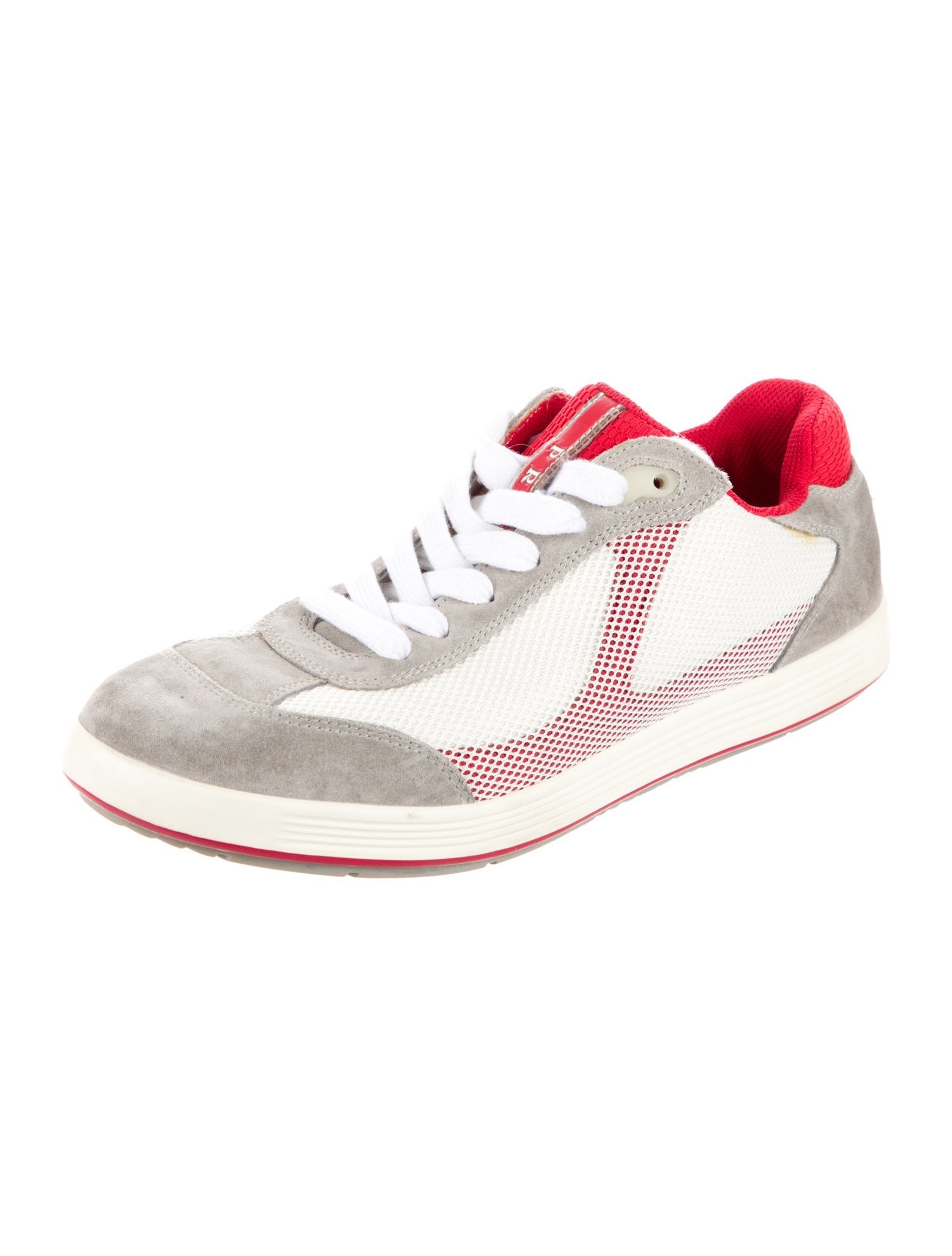 Prada Mesh Accents Athletic Sneakers