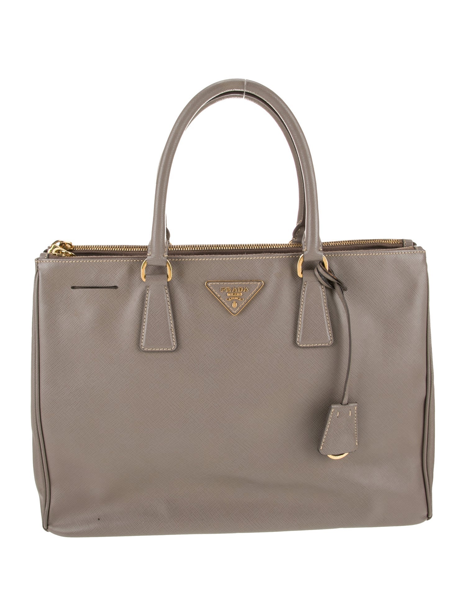 Prada Saffiano Lux Leather Galleria Double Zip Large