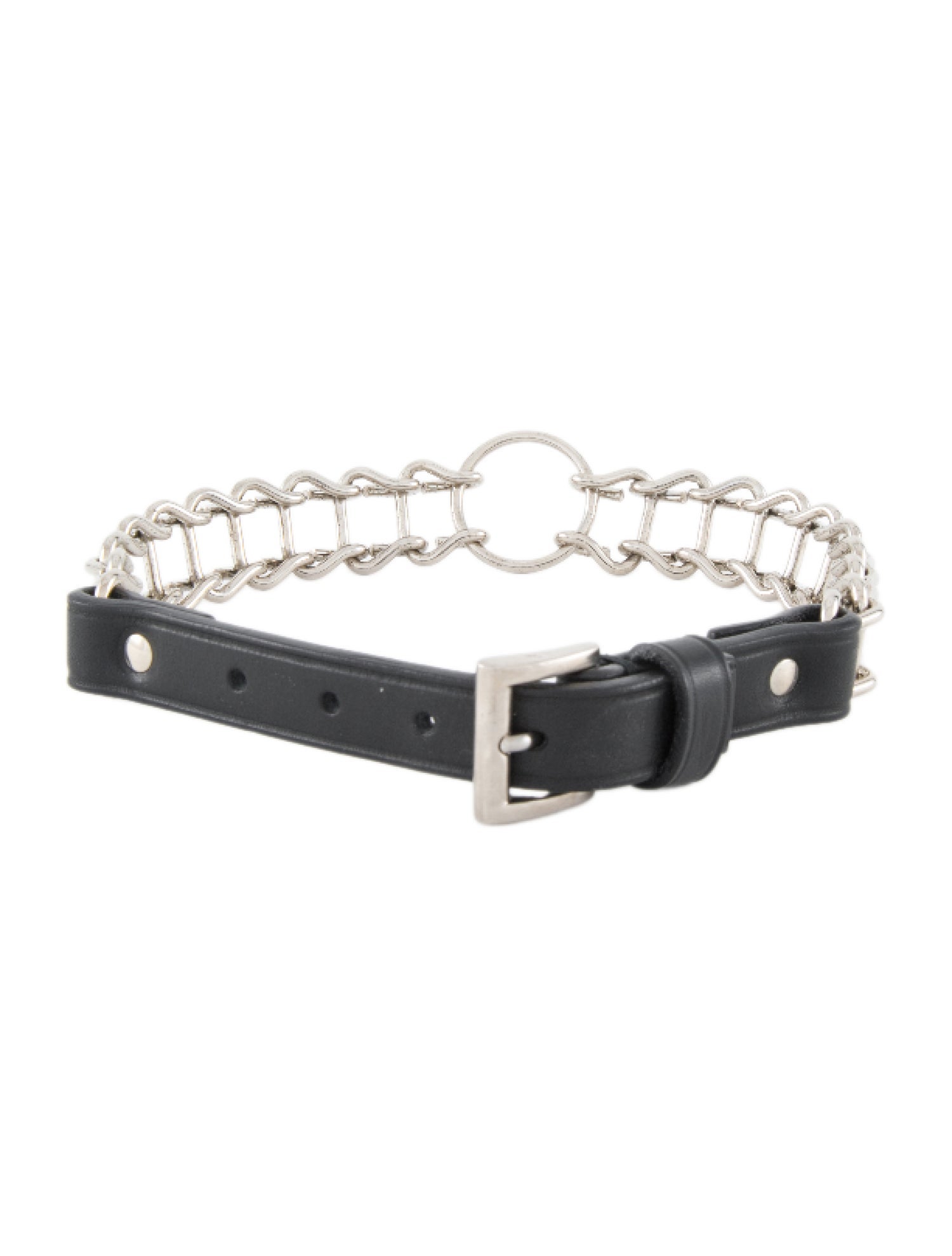 Prada Chain Link Dog Collar
