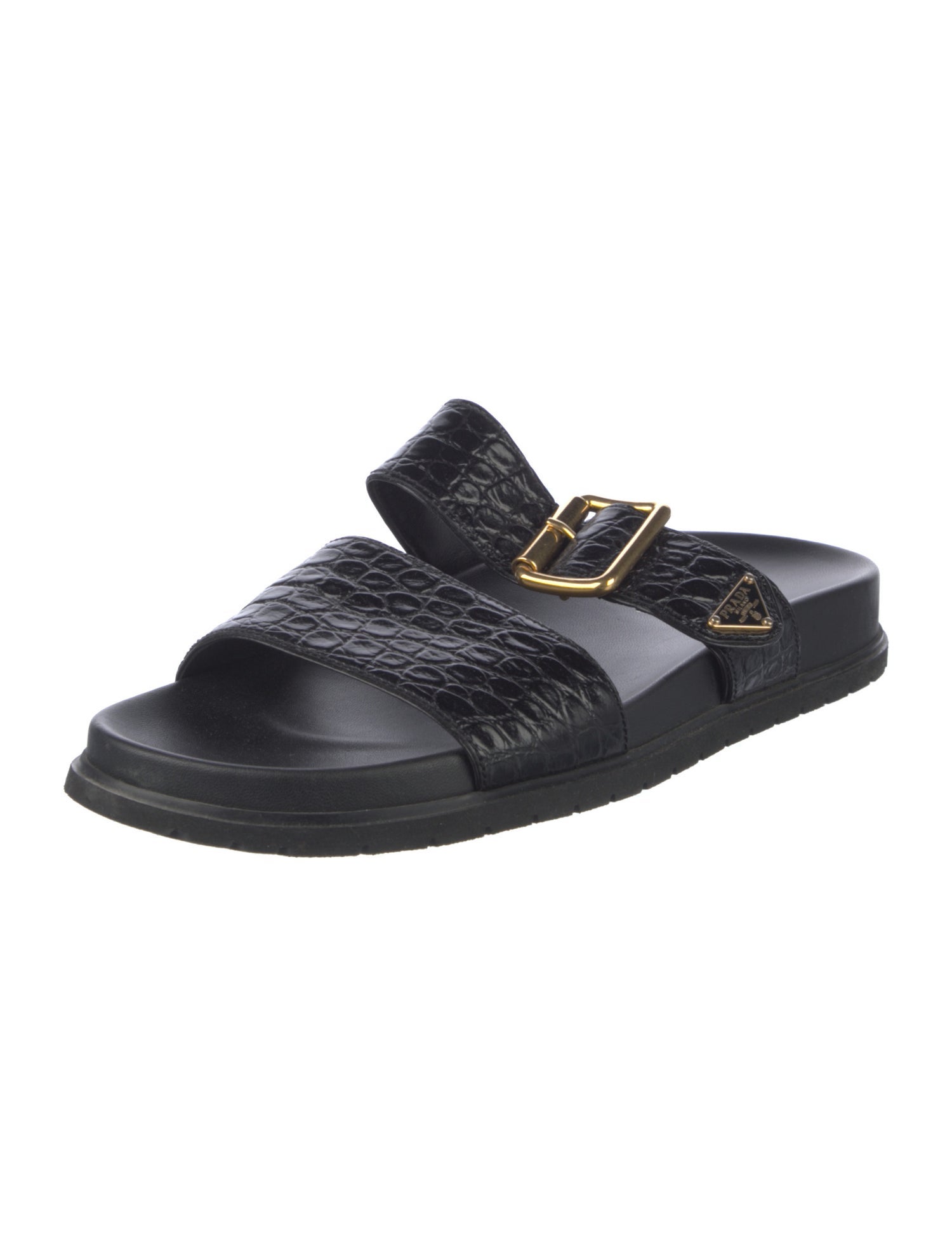 Prada Leather Slides