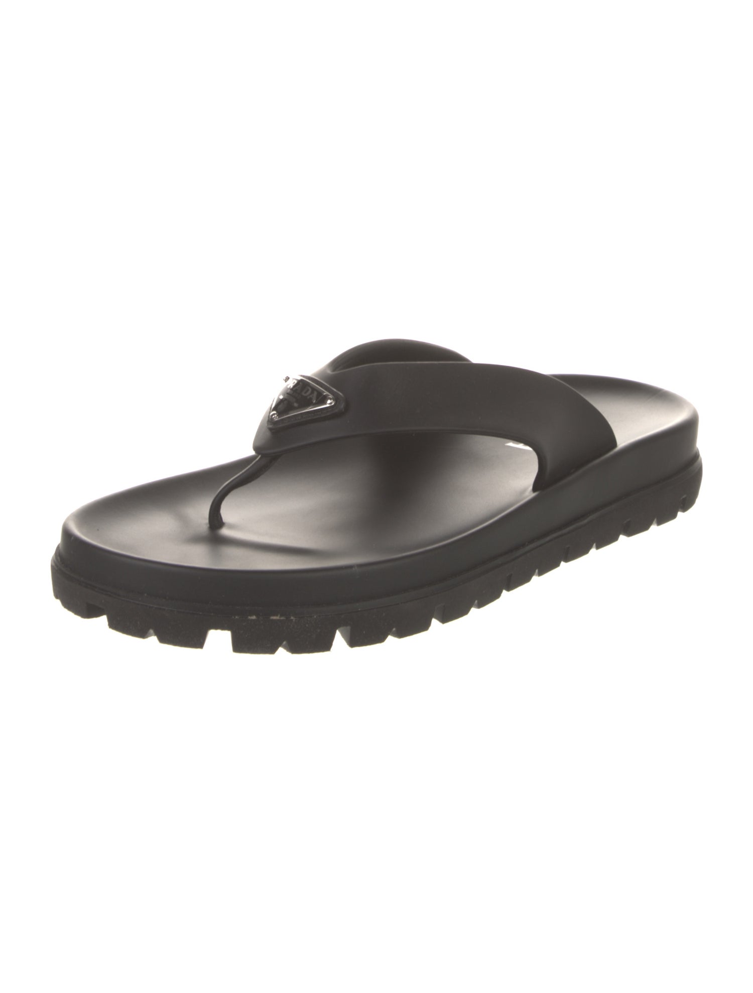 Prada Leather Flip Flops