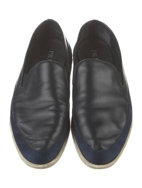 Prada Leather Loafer Sneakers