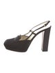 Prada Satin Slingback Pumps