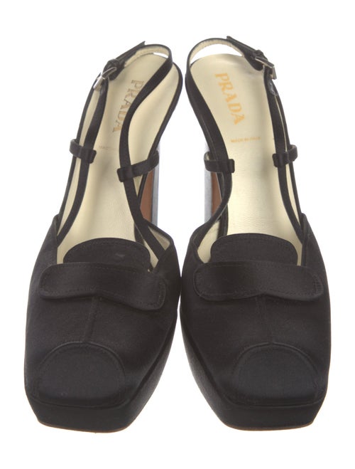 Prada Satin Slingback Pumps