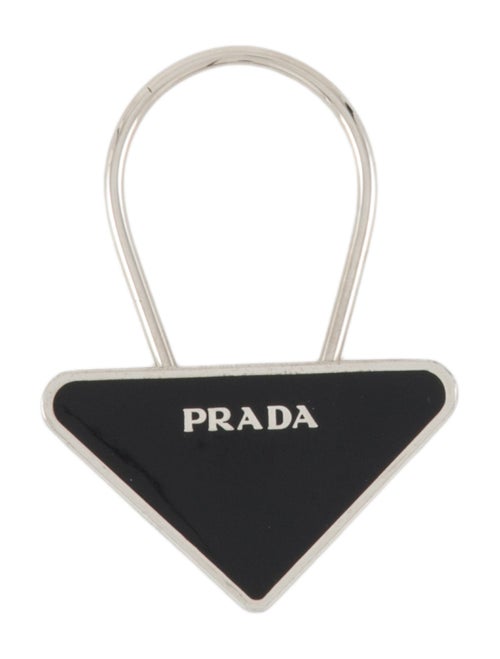 Prada Prada Triangle Logo Keychain