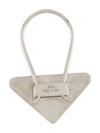 Prada Prada Triangle Logo Keychain