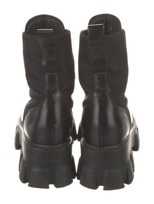 Prada Leather Combat Boots