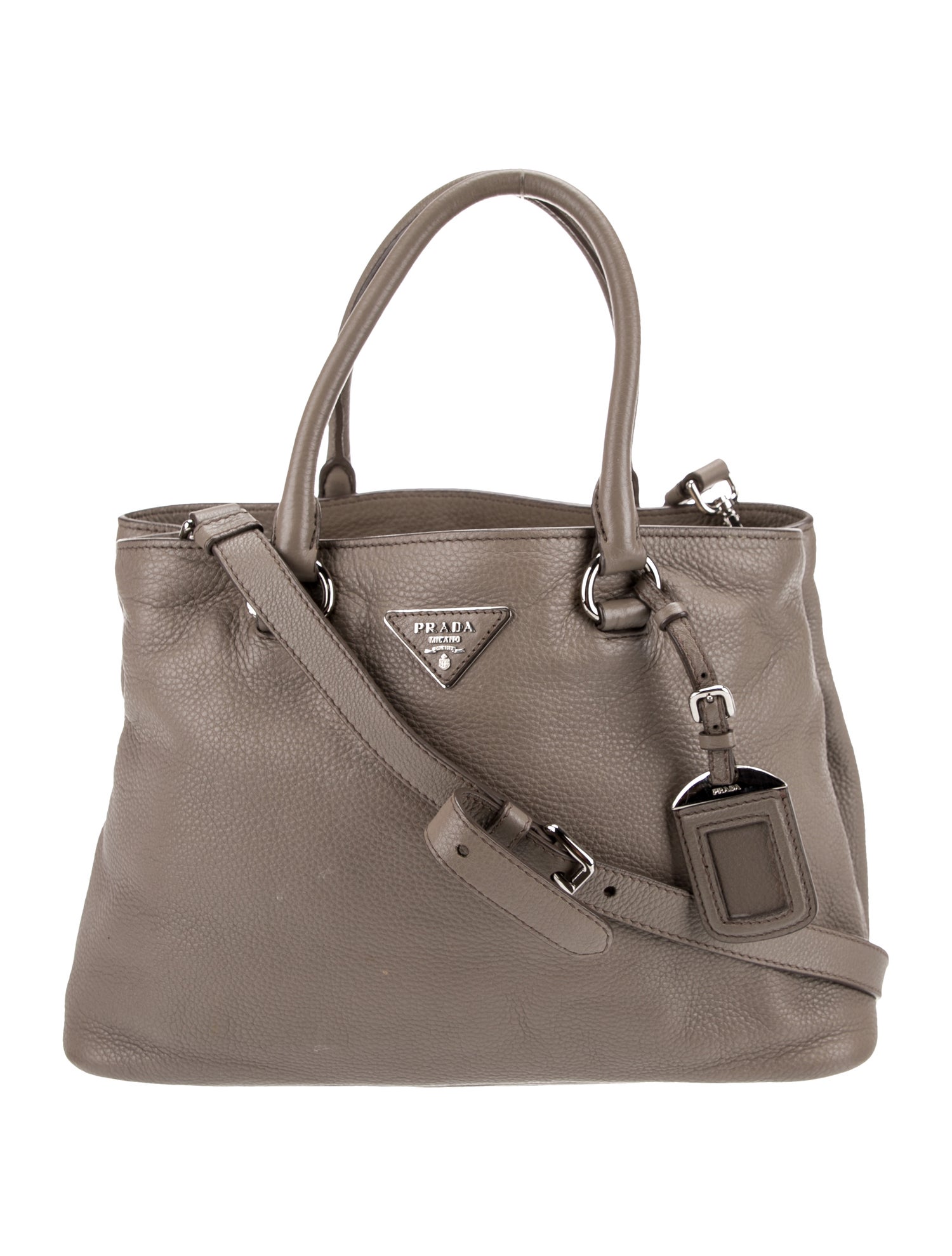 Prada Vitello Daino Leather Top Handle Bag Small