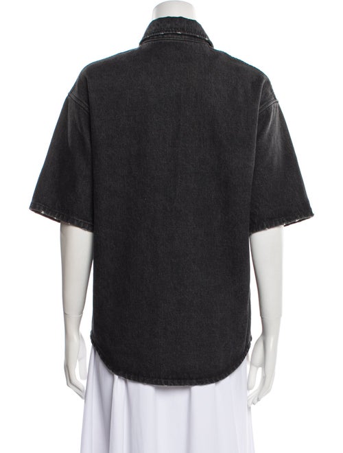 Prada 2022 Short Sleeve Button-Up Top