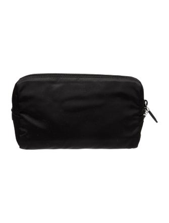 Prada Enameled Metal Triangle Clutch