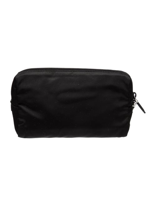 Prada Enameled Metal Triangle Clutch