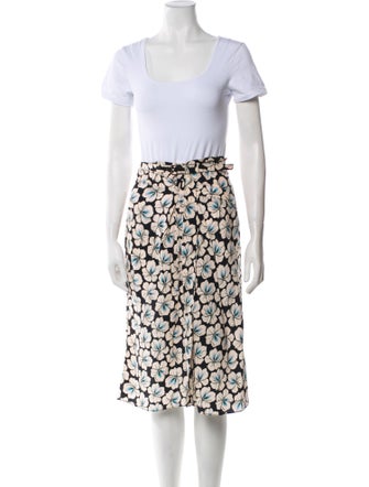 Prada 2024 Printed Skirt Set