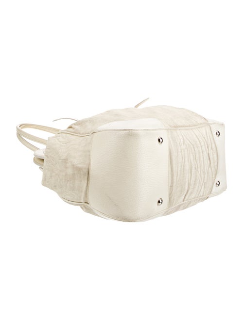 Prada Enameled Metal Triangle Galleria Double Zip