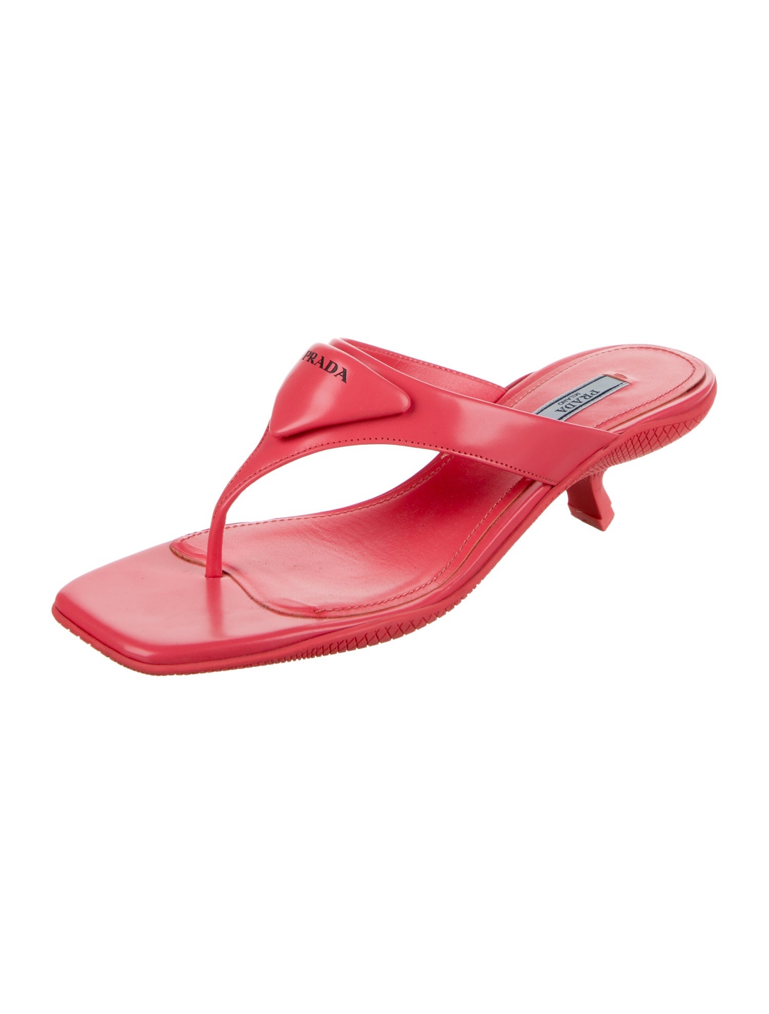 Prada Leather Flip Flops