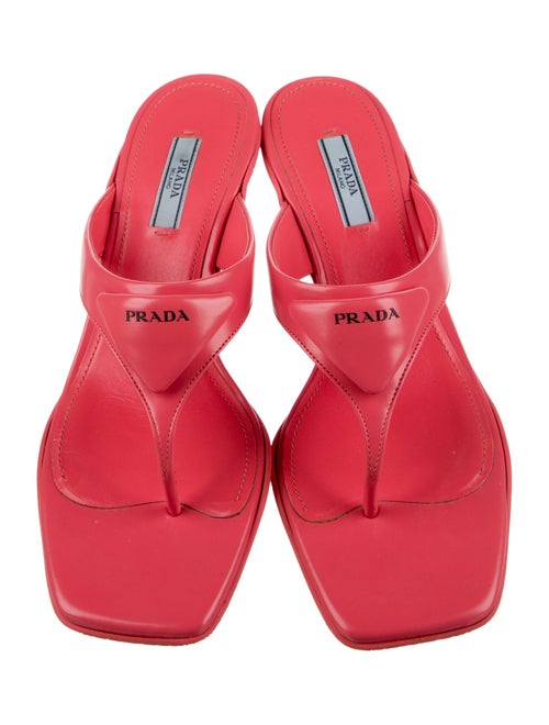 Prada Leather Flip Flops