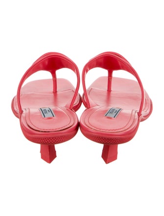 Prada Leather Flip Flops