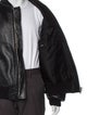 Prada 2021 Enameled Metal Triangle Bomber Jacket