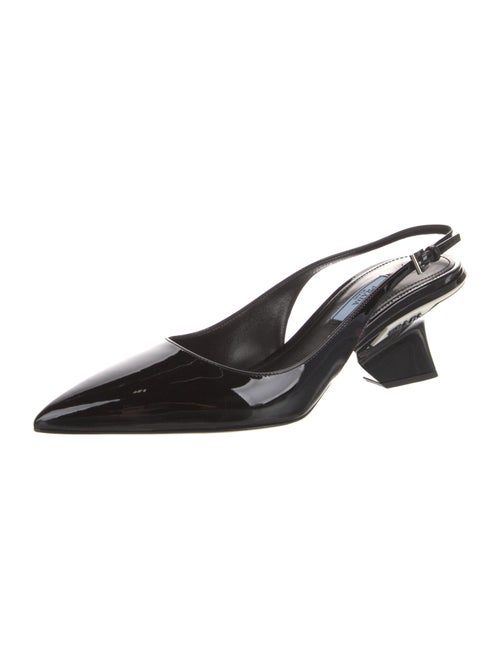 Prada Patent Leather Slingback Pumps