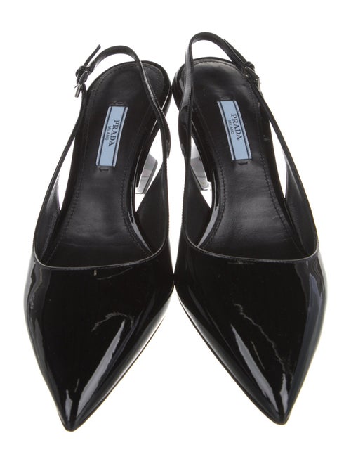 Prada Patent Leather Slingback Pumps