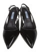 Prada Patent Leather Slingback Pumps