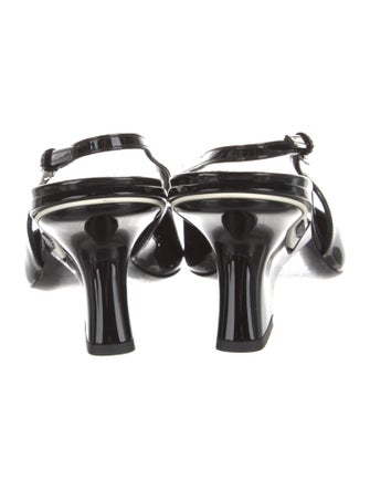 Prada Patent Leather Slingback Pumps