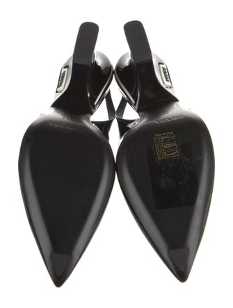Prada Patent Leather Slingback Pumps