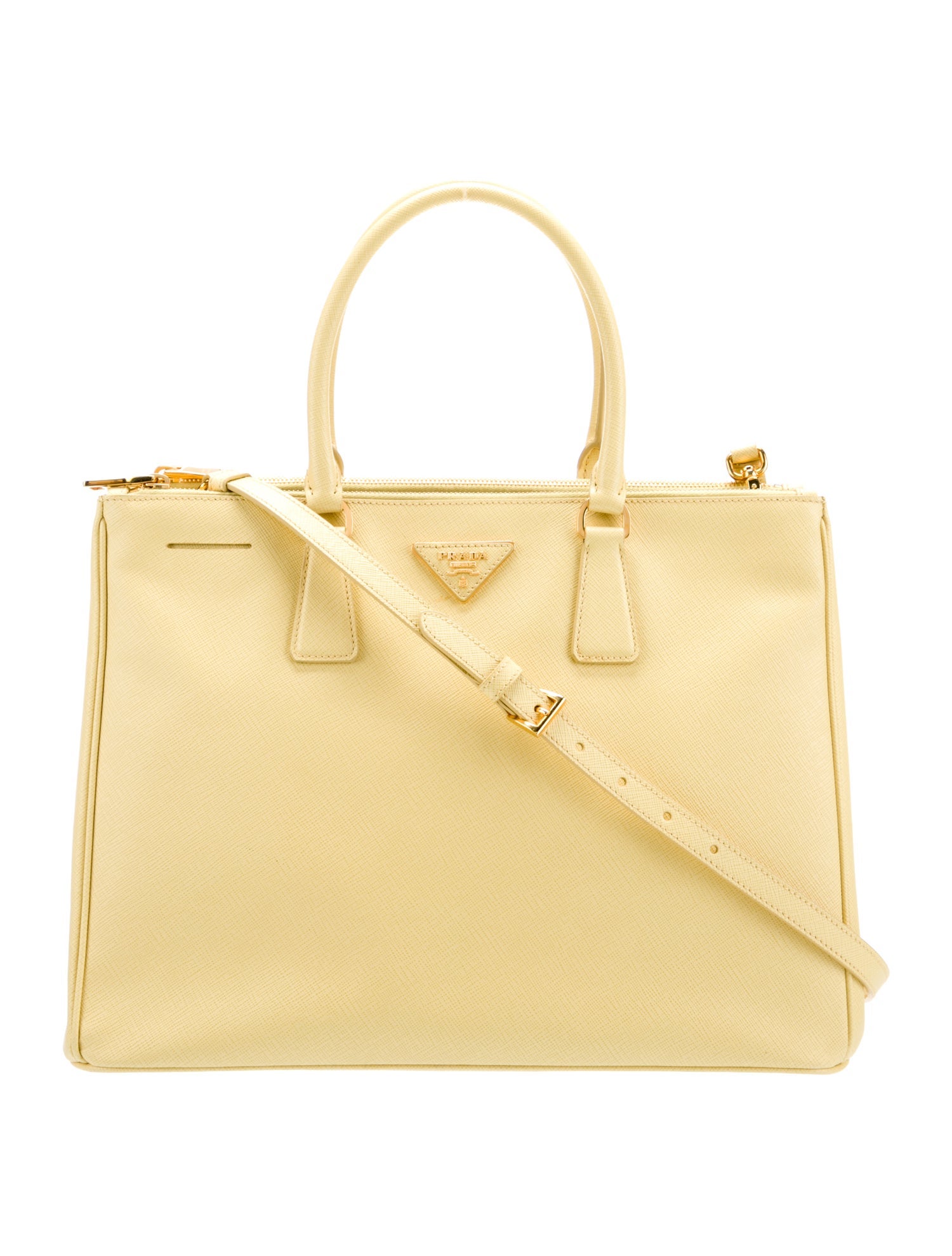 Prada Saffiano Leather Galleria Double Zip Large