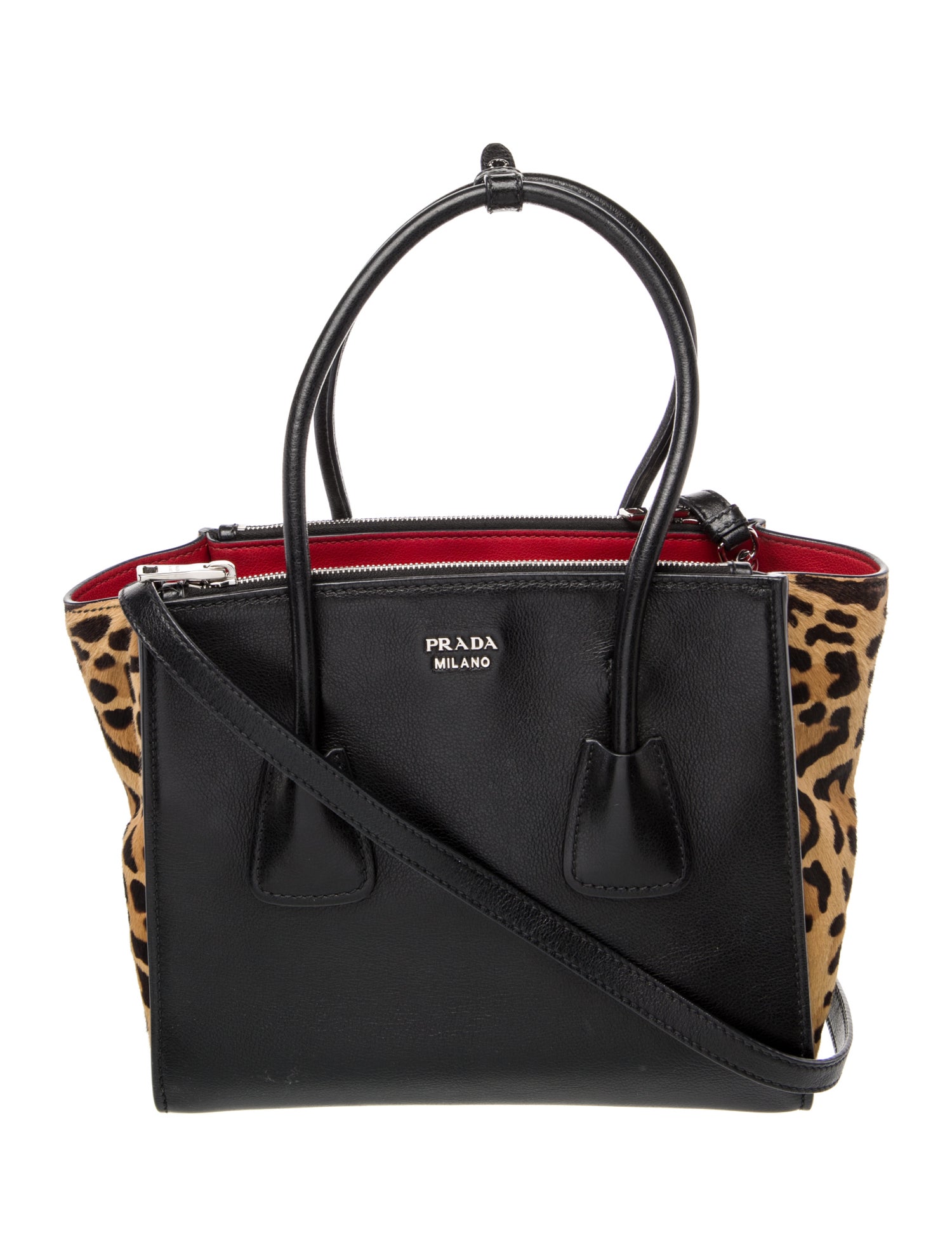 Prada Glace Calf Leather Twin Pocket