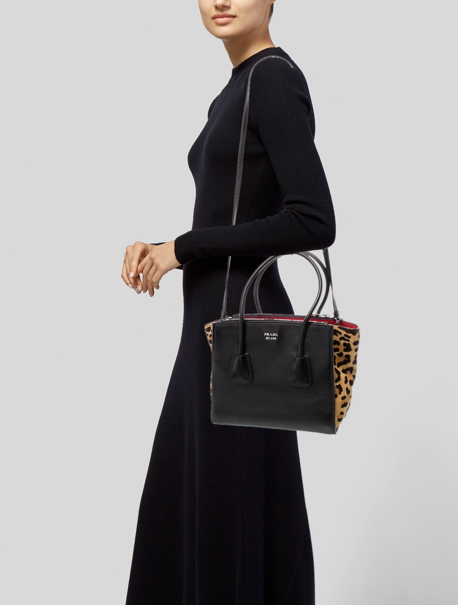 Prada Glace Calf Leather Twin Pocket