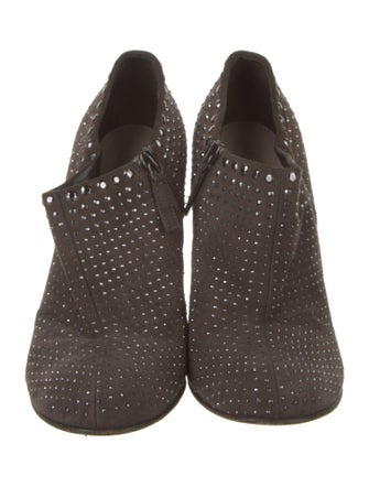 Prada Suede Studded Accents Pumps