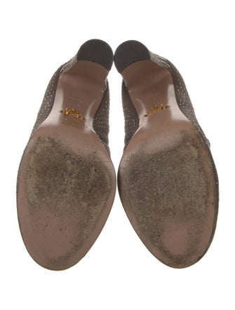 Prada Suede Studded Accents Pumps