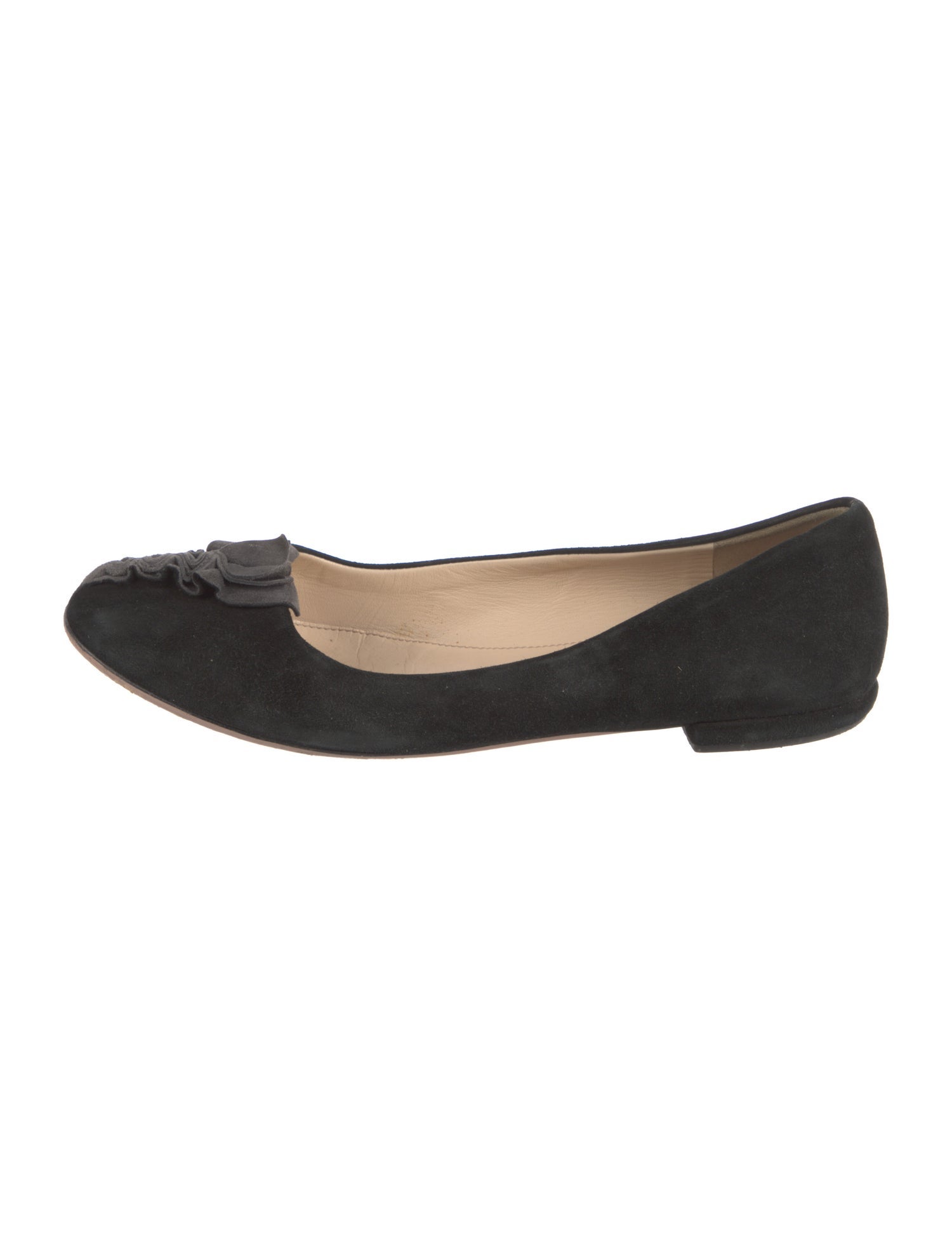 Prada Suede Ballet Flats