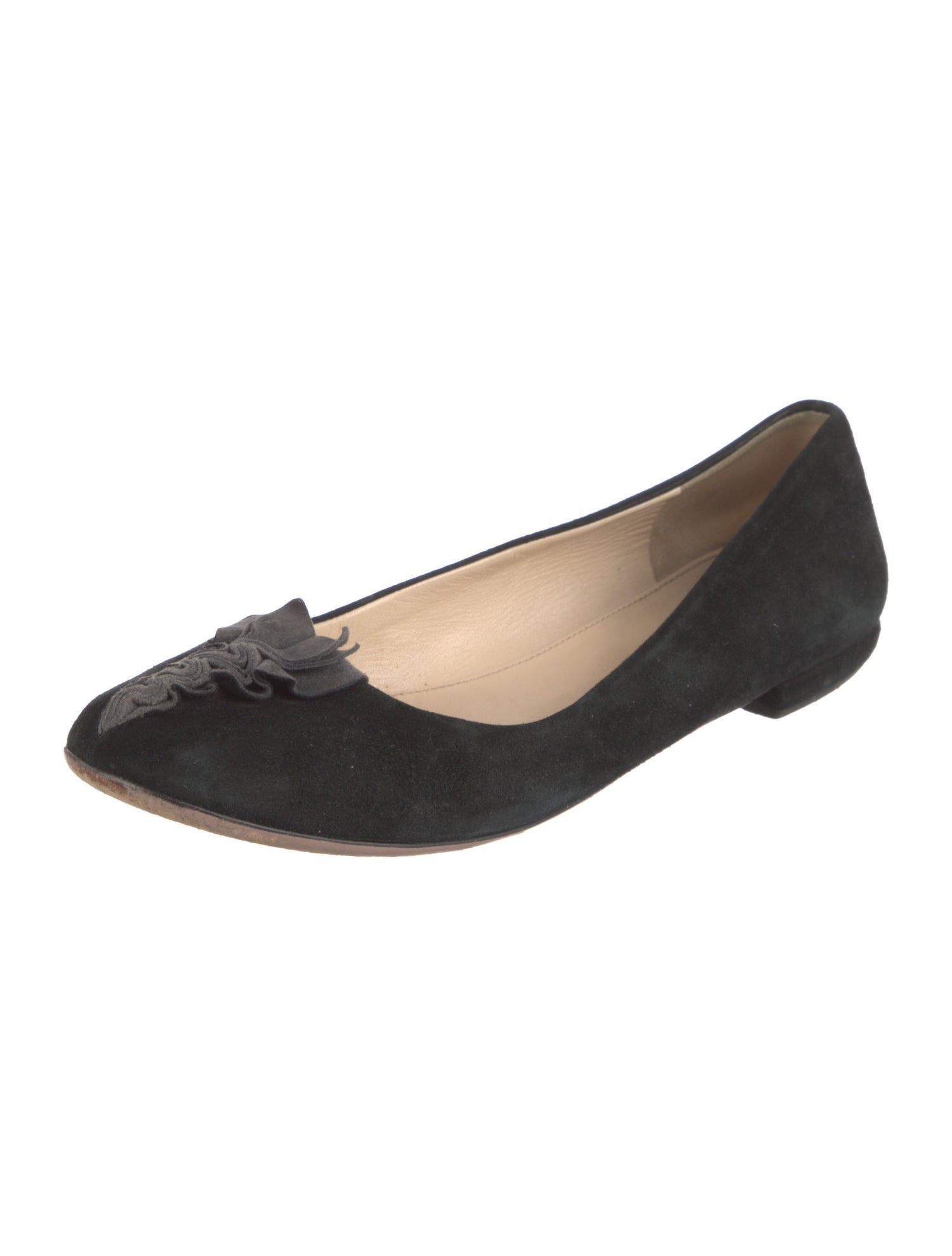 Prada Suede Ballet Flats