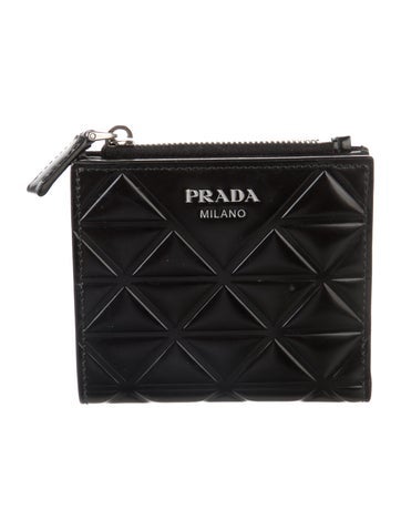 Prada Wallets Spazzolato Leather Wallet