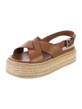 Prada Leather Espadrilles