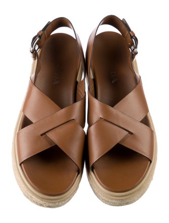 Prada Leather Espadrilles