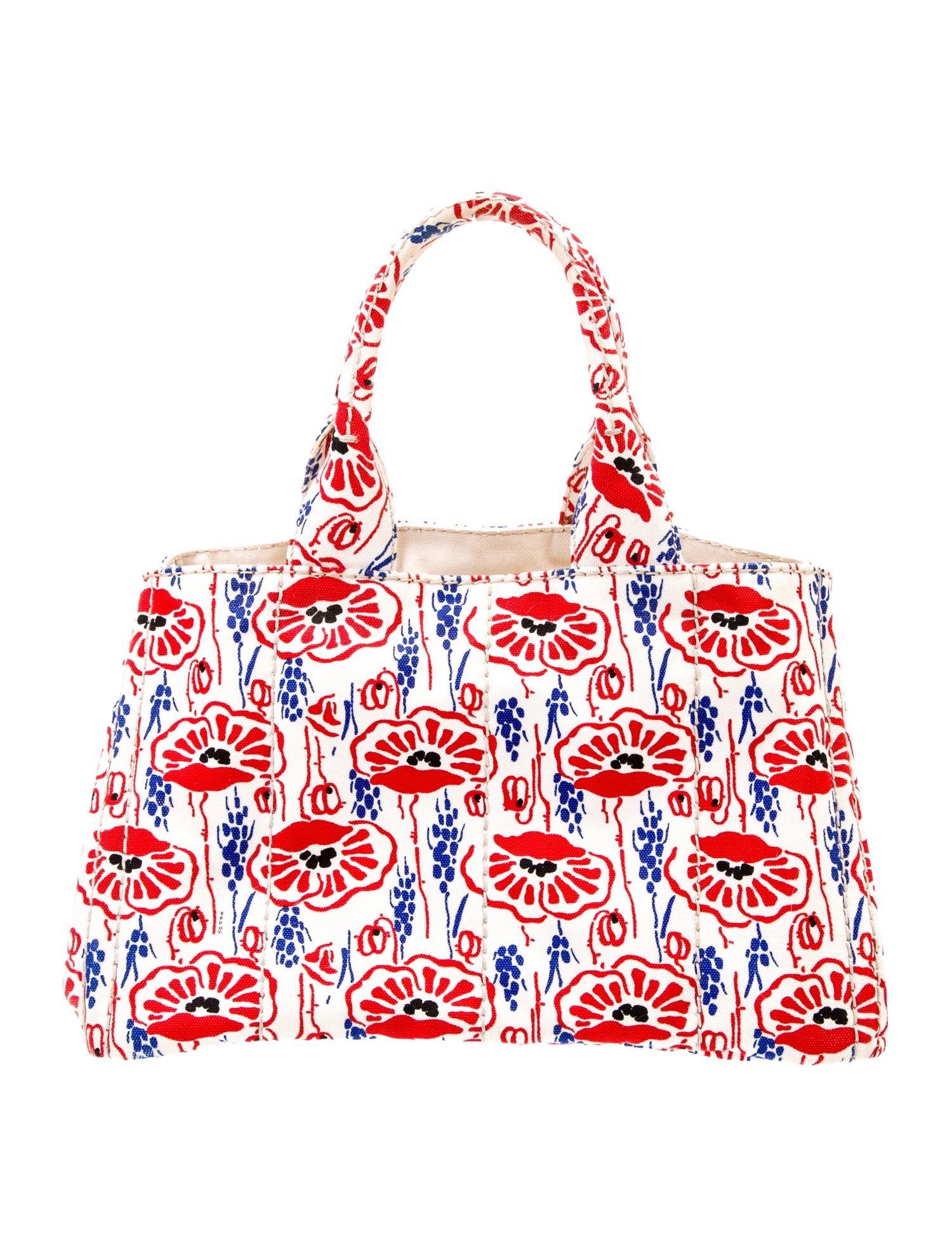 Prada Enameled Metal Triangle Tote