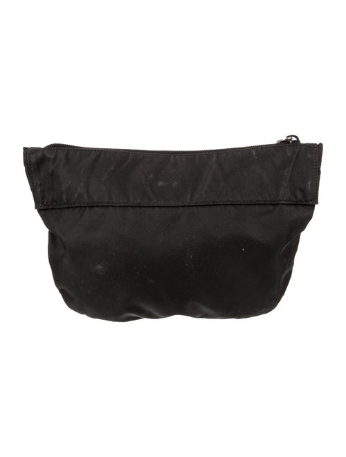 Prada Enameled Metal Triangle Belt Bag