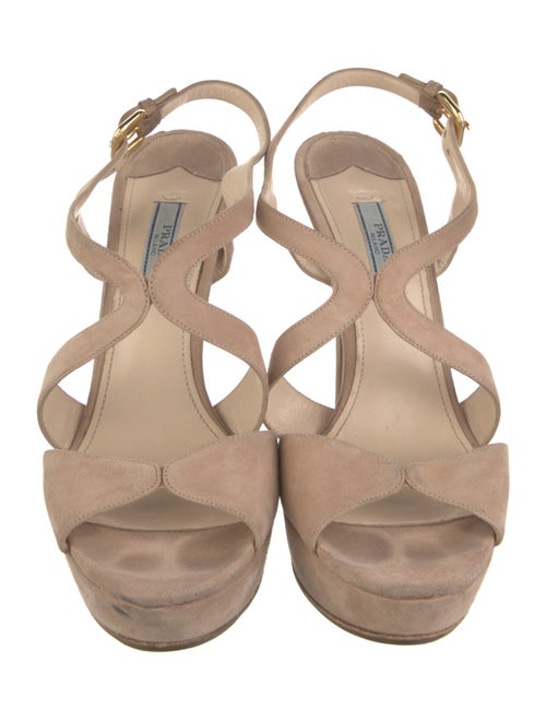 Prada Suede Slingback Sandals