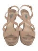 Prada Suede Slingback Sandals