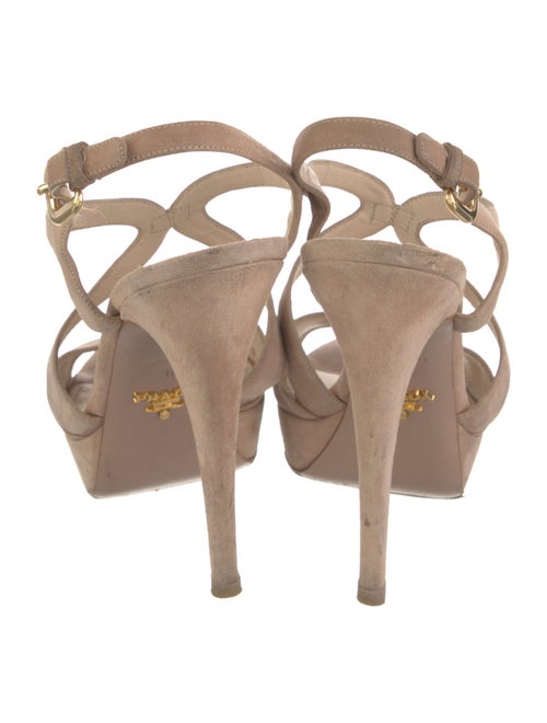 Prada Suede Slingback Sandals