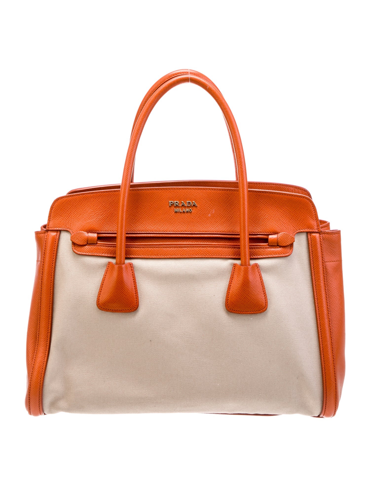 Prada Saffiano Leather Top Handle Bag
