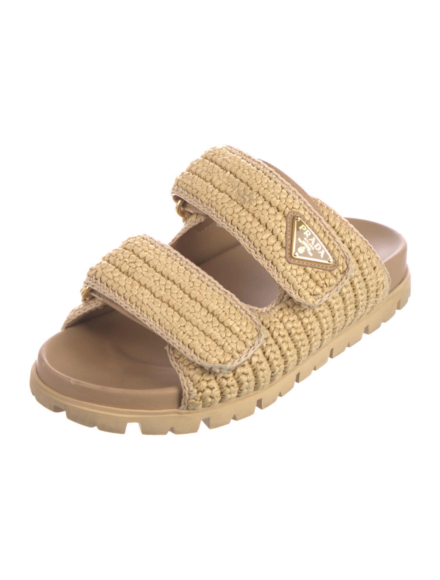 Prada Raffia Espadrilles